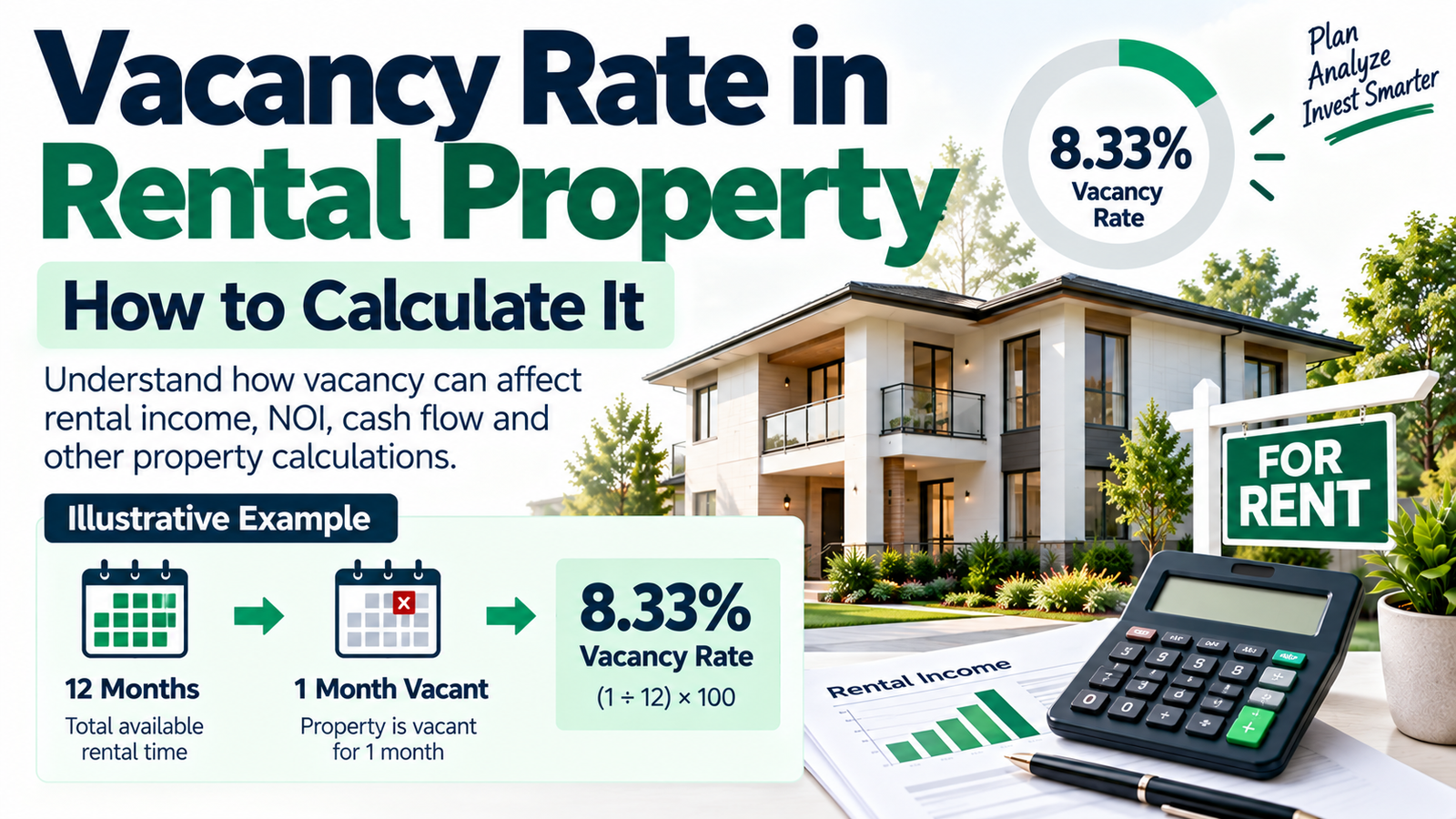 Rental property vacancy rate calculation example
